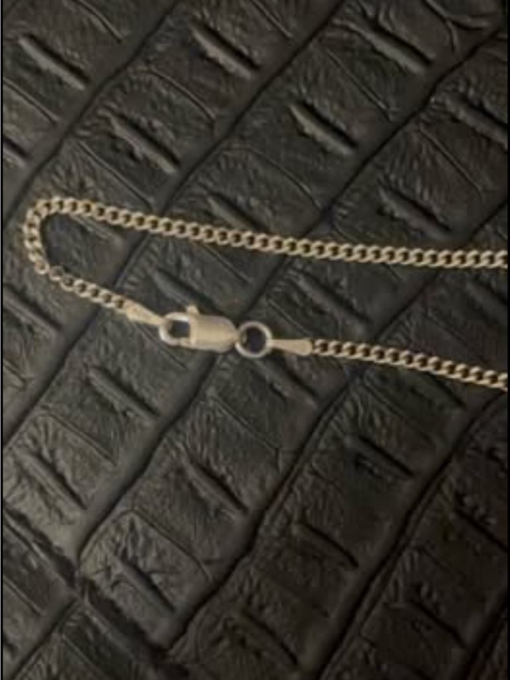Silver Box Chain Necklace - Picture 7 of 7